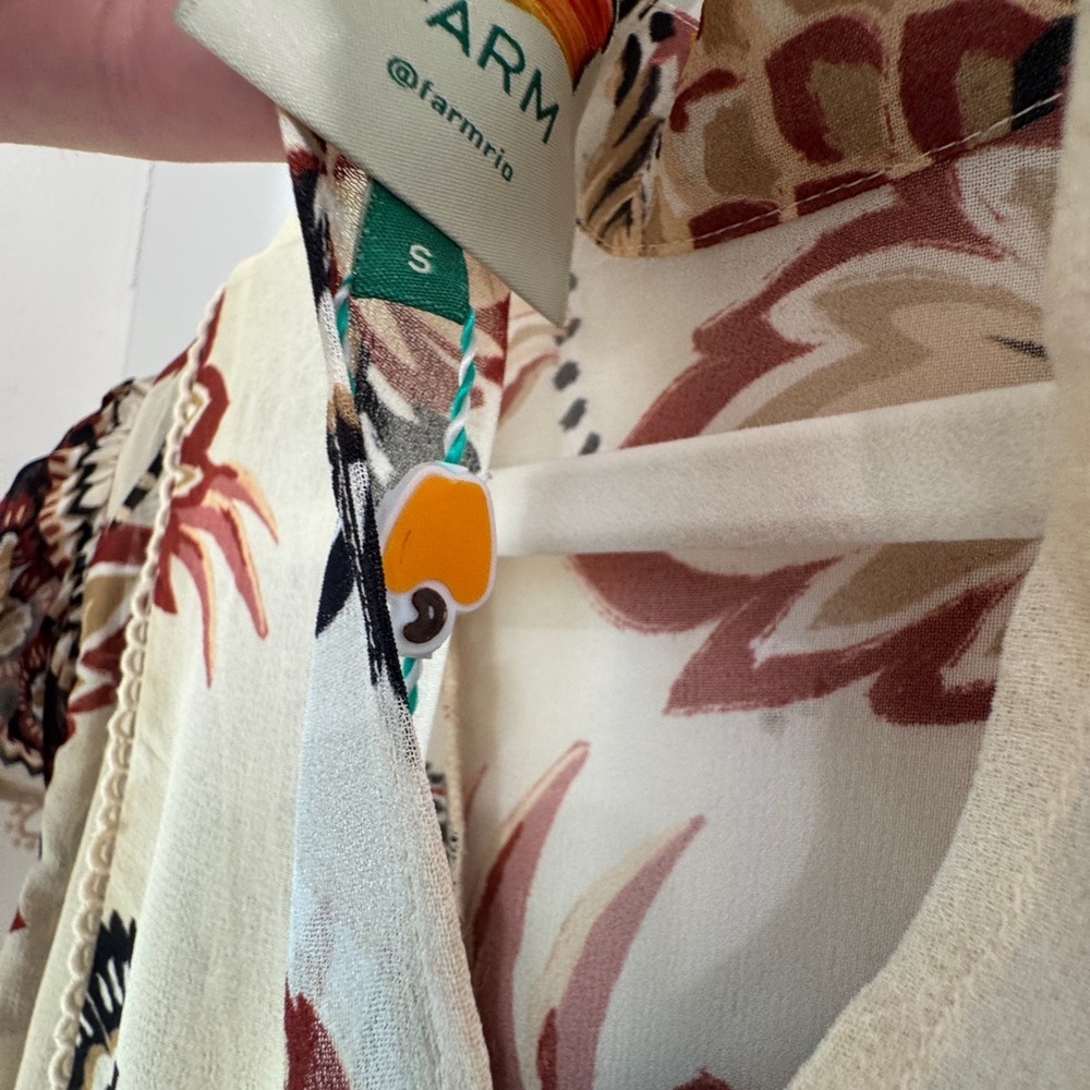 FARM Rio Sand Aura Floral Mini Dress - Picture 12 of 16